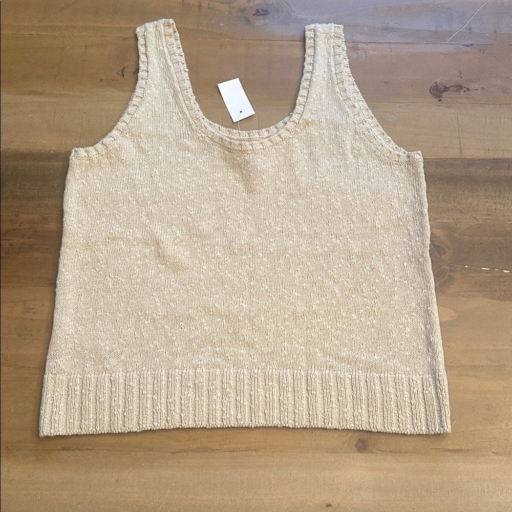 *NWT* LOFT Beige Knit Tank Top